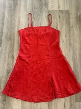 Vintage Y2K Victoria’s Secret Red Silk Slip Dress